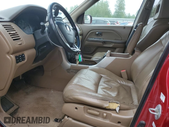 2005 Honda Pilot EX-L with RES with VIN 2HKYF18605H520211, listed as a Copart auction lot 55065745 with 236,365 mi miles and Clean Title. Bid and sale history available at carsss.com. Image 7.
