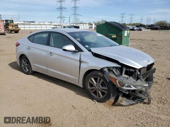 2018 Hyundai Elantra SEL z VIN 5NPD84LF4JH217329, wystawiony jako Copart lot #54959285 z przebiegiem 122 683 mil mil oraz Szkoda całkowita • Salvage title. Historia ofert i sprzedaży dostępna na DreamBid. Obrazek 4.