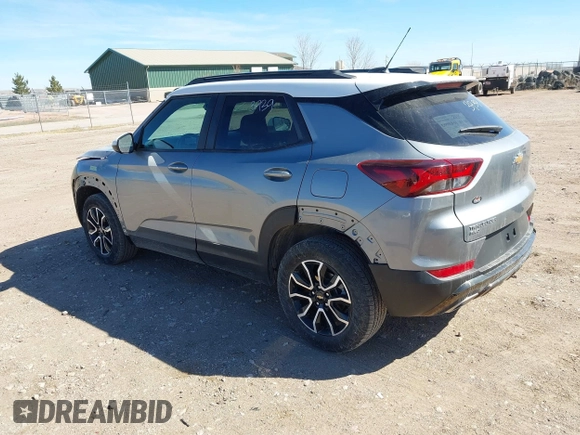 2023 Chevrolet TrailBlazer ACTIV with VIN KL79MSSL9PB199978, listed as a IAAI auction lot 41731237 with 8,655 mi miles and . Bid and sale history available at DreamBid. Image 3.