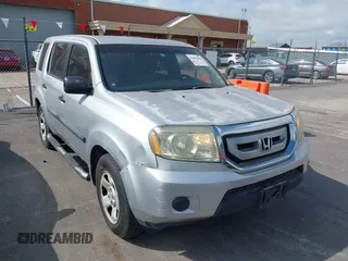 2009 Honda Pilot LX with VIN 5FNYF38279B020429, listed as a IAAI auction lot 42601064 with 137,085 mi miles and . Bid and sale history available at DreamBid. Image 1.
