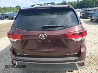2018 Toyota Highlander Limited with VIN 5TDDZRFH1JS908660, listed as a Copart auction lot 62480335 with 77,490 mi miles and Salvage title. Bid and sale history available at DreamBid. Image 6.