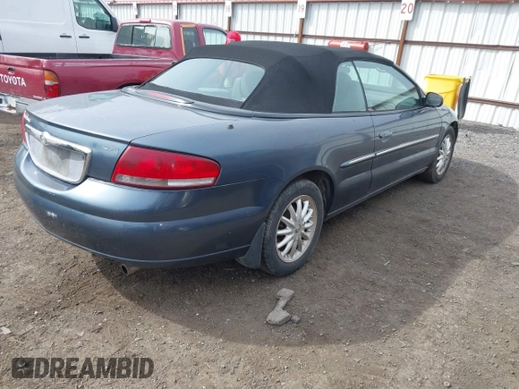 2002 Chrysler Sebring LXi with VIN 1C3EL55R02N173898, listed as a IAAI auction lot 41997688 with 176,870 mi miles and . Bid and sale history available at DreamBid. Image 4.