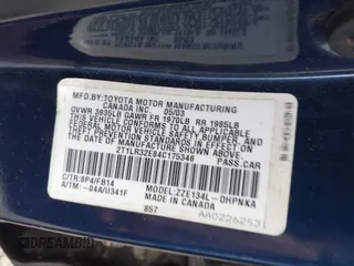 2004 Toyota Matrix Std z VIN 2T1LR32E84C175346, wystawiony jako IAAI lot #42409517 z przebiegiem 183 344 mil mil oraz . Historia ofert i sprzedaży dostępna na DreamBid. Obrazek 9.