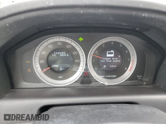 2011 Volvo XC60 3.0T with VIN YV4902DZ5B2188563, listed as a Copart auction lot 51183895 with 160,286 mi miles and Salvage title. Bid and sale history available at DreamBid. Image 9.