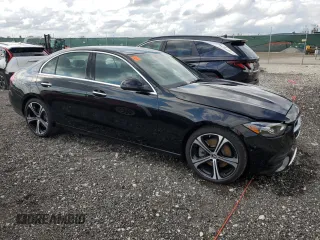 2025 Mercedes-Benz C 300 with VIN W1KAF4GBXSR252554, listed as a Copart auction lot 52370245 with 1,401 mi miles and Salvage Title. Bid and sale history available at DreamBid. Image 4.