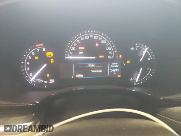 2019 Cadillac XT5 FWD with VIN 1GYKNARS1KZ231504, listed as a Copart auction lot 51952355 with 54,243 mi miles and Salvage title. Bid and sale history available at DreamBid. Image 9.