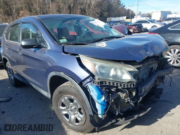 2014 Honda CR-V LX with VIN 2HKRM4H3XEH705576, listed as a IAAI auction lot 41280825 with 124,845 mi miles. Bid and sale history available at carsss.com. Image 1.