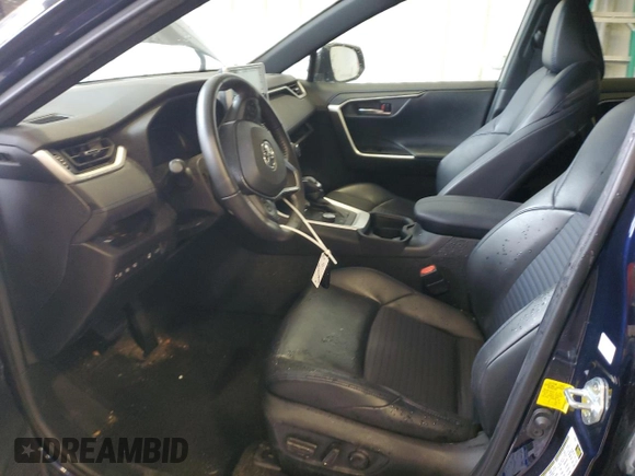 2021 Toyota RAV4 Hybrid XSE with VIN 2T3E6RFV7MW009954, listed as a Copart auction lot 54954425 with 61,397 mi miles and Salvage title. Bid and sale history available at DreamBid. Image 7.