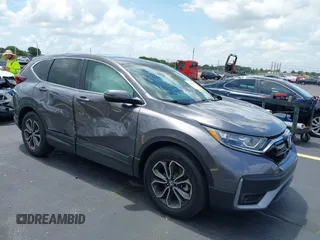 2021 Honda CR-V EX-L z VIN 7FARW1H81ME005905, wystawiony jako IAAI lot #42353927 z przebiegiem 10 745 mil mil oraz . Historia ofert i sprzedaży dostępna na DreamBid. Obrazek 1.