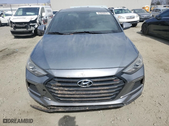 2018 Hyundai Elantra Sport with VIN KMHD04LB6JU678571, listed as a Copart auction lot 47826075 with 90,639 mi miles and Salvage Title. Bid and sale history available at carsss.com. Image 5.