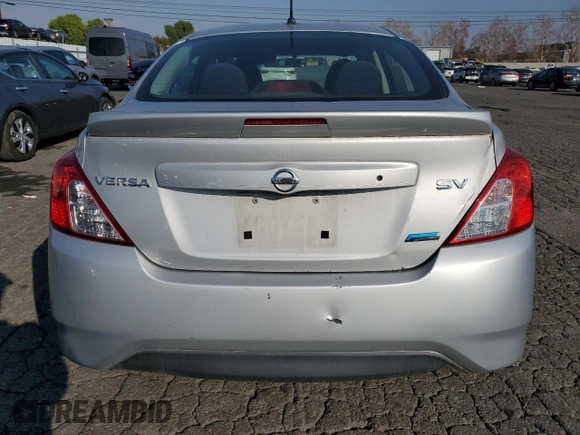 2015 Nissan Versa SV with VIN 3N1CN7AP5FL801573, listed as a Copart auction lot 43271265 with 80,350 mi miles and Salvage title. Bid and sale history available at DreamBid. Image 6.