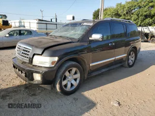2008 Infiniti QX56 with VIN 5N3AA08C58N903455, listed as a Copart auction lot 71258704 with 166,053 mi miles and Salvage Title. Bid and sale history available at DreamBid. Image 1.