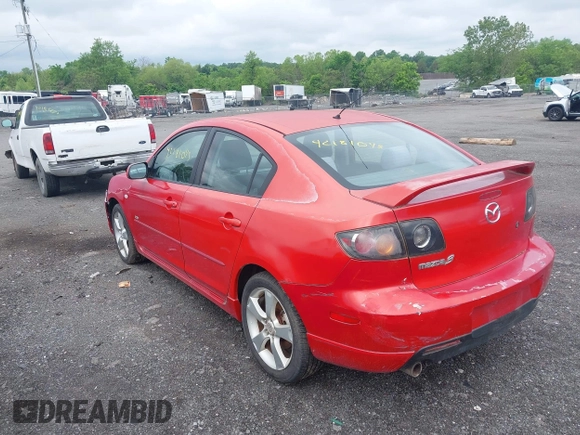 2005 Mazda 3 s with VIN JM1BK323351231181, listed as a IAAI auction lot 42181045 with 187,197 mi miles. Bid and sale history available at carsss.com. Image 3.