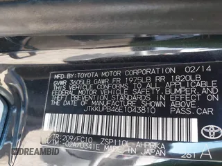 2014 Scion xD с VIN JTKKUPB46E1043810, выставлен на аукционе IAAI как лот 41425572 с пробегом 133 035 миль миль и . История ставок и продаж доступна на DreamBid. Изображение 9.