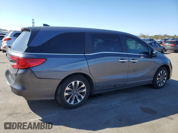2024 Honda Odyssey EX-L with VIN 5FNRL6H68RB037841, listed as a Copart auction lot 50380715 with 11,880 mi miles and Salvage Title. Bid and sale history available at DreamBid. Image 3.