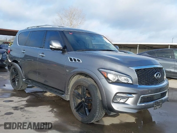2015 Infiniti QX80 with VIN JN8AZ2NF9F9573216, listed as a IAAI auction lot 41774534 with 171,650 mi miles and . Bid and sale history available at DreamBid. Image 1.