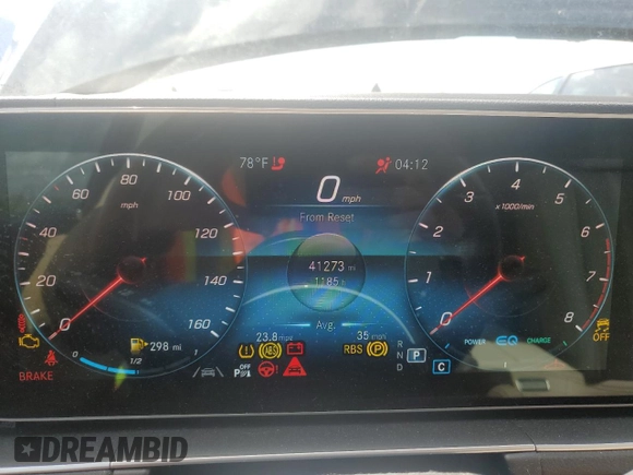 2023 Mercedes-Benz GLS 450 with VIN 4JGFF5KE3PA912751, listed as a Copart auction lot 88219355 with 41,273 mi miles and Salvage Title. Bid and sale history available at DreamBid. Image 9.