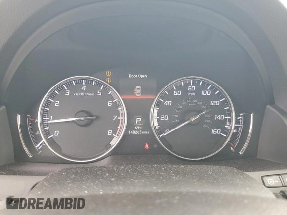2014 Acura RLX Advance with VIN JH4KC1F98EC001204, listed as a Copart auction lot 55731955 with 148,263 mi miles and Salvage title. Bid and sale history available at DreamBid. Image 9.
