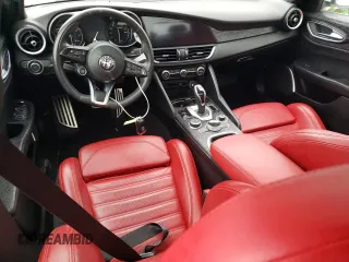 2022 Alfa Romeo Giulia with VIN ZARFAMAN6N7666308, listed as a Copart auction lot 85026984 with Not provided miles and Salvage title. Bid and sale history available at DreamBid. Image 8.