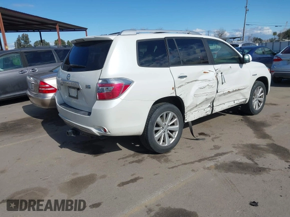2010 Toyota Highlander Hybrid with VIN JTEBW3EH3A2043210, listed as a IAAI auction lot 41721744 with 243,246 mi miles. Bid and sale history available at carsss.com. Image 4.