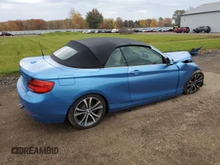 2018 BMW 2 Series 230i xDrive with VIN WBA2K1C59JVD41336, listed as a Copart auction lot 77820634 with 58,570 mi miles and Salvage Title. Bid and sale history available at carsss.com. Image 3.