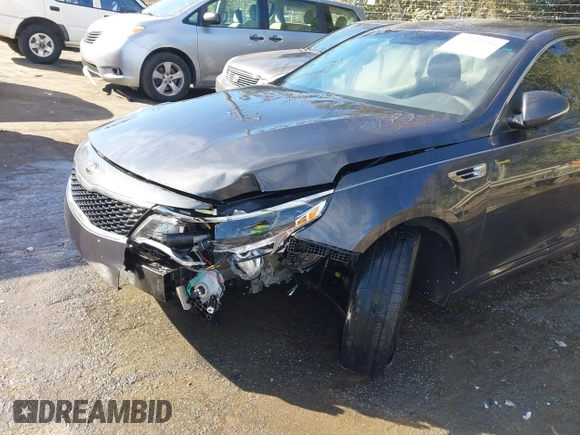 2017 Kia Optima LX with VIN 5XXGT4L34HG129887, listed as a IAAI auction lot 41653680 with 123,350 mi miles. Bid and sale history available at carsss.com. Image 6.