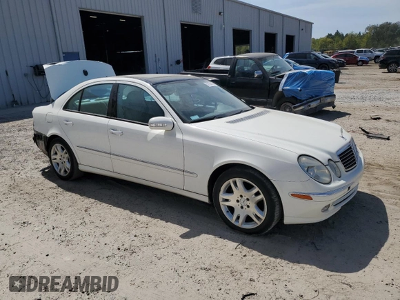 2004 Mercedes-Benz E 320 with VIN WDBUF65J24A495899, listed as a Copart auction lot 50760415 with 140,032 mi miles and Salvage Title. Bid and sale history available at carsss.com. Image 4.