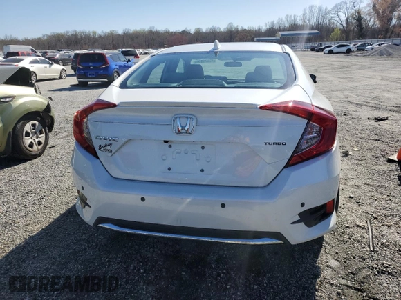 2019 Honda Civic Sedan EX with VIN 19XFC1F33KE011691, listed as a Copart auction lot 49576805 with 40,782 mi miles and Salvage Title. Bid and sale history available at carsss.com. Image 6.