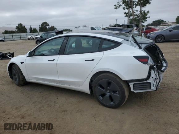 2022 Tesla Model 3 Long Range z VIN 5YJ3E1EB4NF161314, wystawiony jako Copart lot #57060725 z przebiegiem 19 215 mil mil oraz Szkoda całkowita • Salvage title. Historia ofert i sprzedaży dostępna na DreamBid. Obrazek 2.