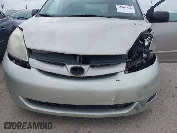 2008 Toyota Sienna CE with VIN 5TDZK23CX8S197027, listed as a IAAI auction lot 41962530 with Not Provided miles and . Bid and sale history available at DreamBid. Image 6.