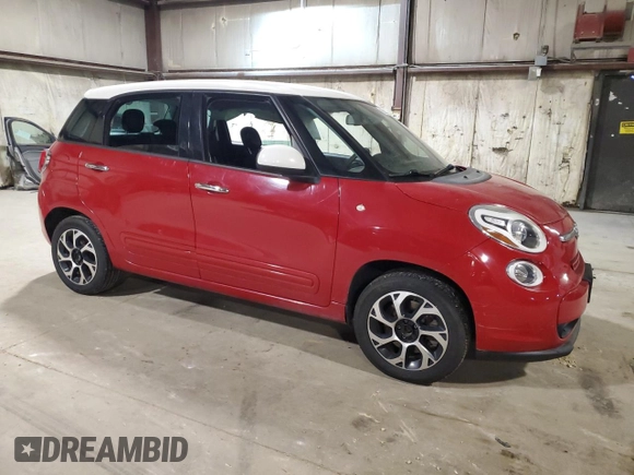 2015 FIAT 500L Easy with VIN ZFBCFABH9FZ030061, listed as a Copart auction lot 55311245 with 101,284 mi miles and Salvage title. Bid and sale history available at DreamBid. Image 4.