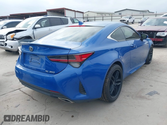 2022 Lexus RC 350 with VIN JTHDZ5BC3N5025401, listed as a IAAI auction lot 41511143 with 41,747 mi miles and . Bid and sale history available at DreamBid. Image 4.
