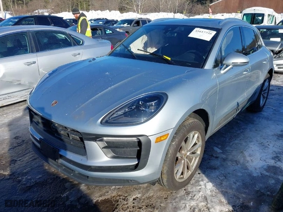 2024 Porsche Macan with VIN WP1AA2A57RLB01859, listed as a IAAI auction lot 41617735 with 22,175 mi miles. Bid and sale history available at carsss.com. Image 2.