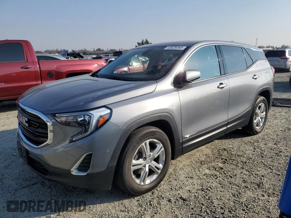 2020 GMC Terrain SLE with VIN 3GKALMEV7LL294905, listed as a Copart auction lot 43029265 with 47,843 mi miles and Salvage Title. Bid and sale history available at DreamBid. Image 1.