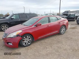 2013 Hyundai Azera with VIN KMHFG4JG0DA222882, listed as a IAAI auction lot 41869825 with 170,566 mi miles and . Bid and sale history available at DreamBid. Image 2.