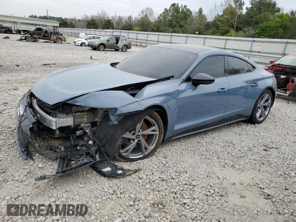 2022 Audi e-tron GT Premium Plus z VIN WAUFJBFW2N7008708, wystawiony jako Copart lot #47915324 z przebiegiem 27 193 mil mil oraz . Historia ofert i sprzedaży dostępna na DreamBid. Obrazek 1.