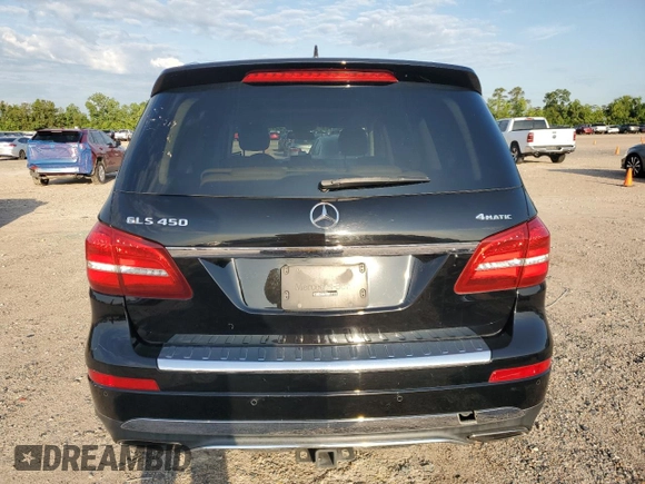 2019 Mercedes-Benz GLS 450 with VIN 4JGDF6EE3KB219531, listed as a Copart auction lot 55700725 with 120,428 mi miles and Salvage Title. Bid and sale history available at DreamBid. Image 6.