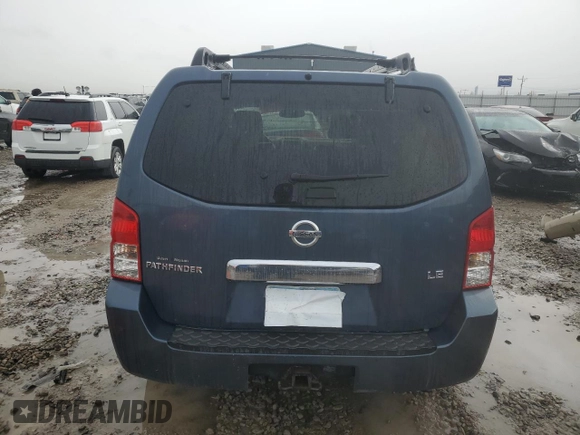 2005 Nissan Pathfinder LE with VIN 5N1AR18U25C791513, listed as a Copart auction lot 85819304 with 166,158 mi miles and Salvage title. Bid and sale history available at DreamBid. Image 6.