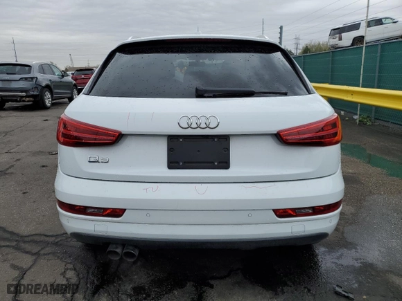 2016 Audi Q3 Premium Plus with VIN WA1BFCFS9GR005327, listed as a Copart auction lot 50389585 with 105,616 mi miles and Salvage Title. Bid and sale history available at carsss.com. Image 6.