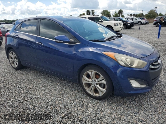 2013 Hyundai Elantra GT with VIN KMHD35LE3DU106191, listed as a Copart auction lot 74074794 with 0 mi miles and Salvage Title. Bid and sale history available at carsss.com. Image 4.