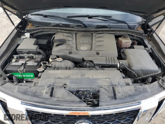 2017 Nissan Armada Platinum with VIN JN8AY2NF9H9302856, listed as a Copart auction lot 60226345 with 116,336 mi miles and Salvage title. Bid and sale history available at DreamBid. Image 12.