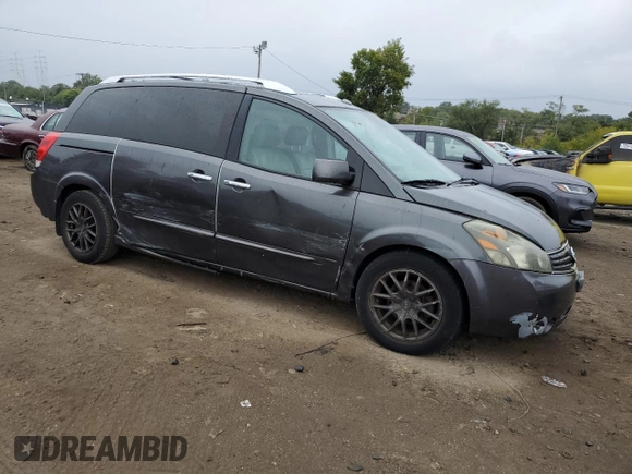 2007 Nissan Quest S with VIN 5N1BV28U27N137298, listed as a Copart auction lot 71587304 with 96,990 mi miles and Salvage Title. Bid and sale history available at carsss.com. Image 4.