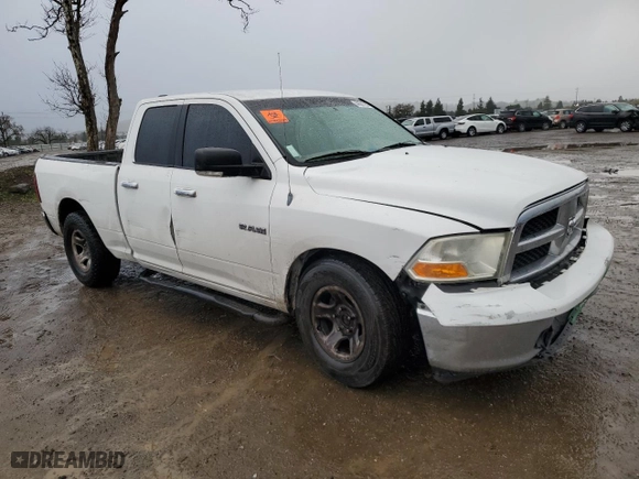 2010 Dodge Ram 1500 SLT with VIN 1D7RB1GP0AS182224, listed as a Copart auction lot 44581735 with 207,531 mi miles and Salvage Title. Bid and sale history available at carsss.com. Image 4.