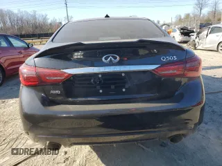 2018 Infiniti Q50 3.0t LUXE with VIN JN1EV7AR6JM440783, listed as a Copart auction lot 46098645 with 60,221 mi miles and Salvage Title. Bid and sale history available at carsss.com. Image 6.