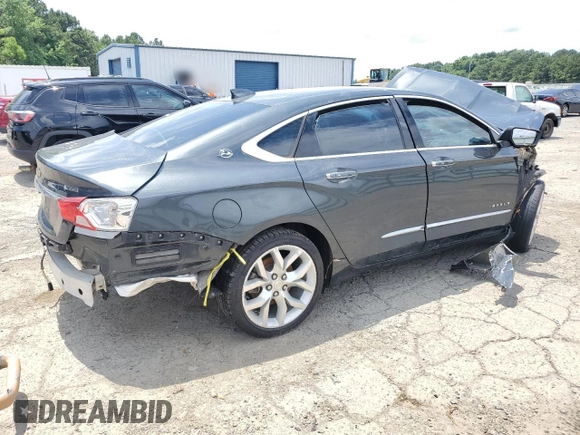 2018 Chevrolet Impala Premier with VIN 2G1125S31J9149469, listed as a Copart auction lot 59210005 with Not provided miles and Salvage title. Bid and sale history available at DreamBid. Image 3.