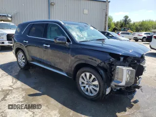 2024 Hyundai Palisade SEL with VIN KM8R24GE8RU782589, listed as a Copart auction lot 52819955 with 28,222 mi miles and Salvage title. Bid and sale history available at DreamBid. Image 4.