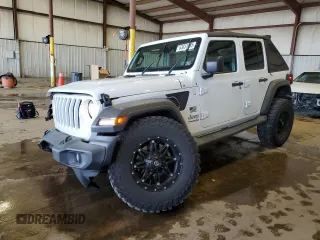 2020 Jeep Wrangler Unlimited Sport S z VIN 1C4HJXDG7LW238302, wystawiony jako Copart lot #63831885 z przebiegiem 45 019 mil mil oraz Szkoda całkowita • Salvage title. Historia ofert i sprzedaży dostępna na DreamBid. Obrazek 1.