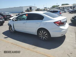 2015 Honda Civic EX-L z VIN 19XFB2F96FE244516, wystawiony jako Copart lot #58166914 z przebiegiem Nie podano mil oraz Szkoda całkowita • Salvage title. Historia ofert i sprzedaży dostępna na DreamBid. Obrazek 2.