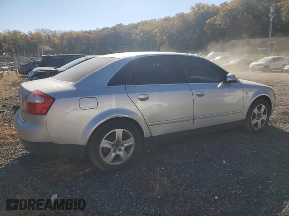 2002 Audi A4 3.0L with VIN WAULT68E22A111344, listed as a Copart auction lot 76716774 with 195,583 mi miles and Salvage Title. Bid and sale history available at carsss.com. Image 3.