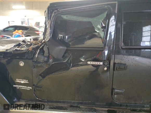 2008 Jeep Wrangler Unlimited Sahara with VIN 1J8GA59118L652519, listed as a Copart auction lot 47089285 with 144,682 mi miles and Non Repairable. Bid and sale history available at carsss.com. Image 7.